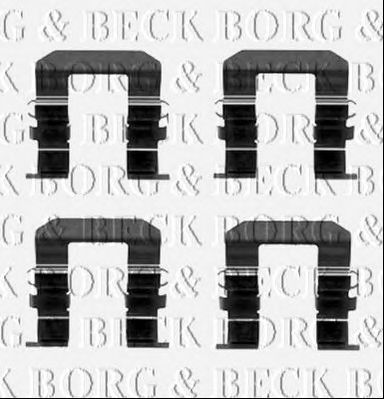 BORG & BECK bbk1538 -  Комплектующие, колодки дискового тормоза
